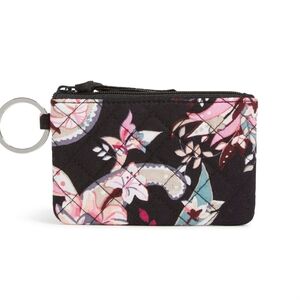Vera Bradley Women's Cotton Zip Id Case Wallet, Botanical Paisley, One Size